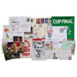 SOCCER. AN EXTENSIVE COLLECTION OF THE SIGNATURES OF BRITISH FOOTBALL PLAYERS, 1960S-80S including