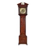 AN OAK EIGHT DAY LONGCASE CLOCK SAM WHALLEY, MANCHESTER, C1770 31cm brass dial with matted centre,