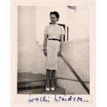 WALLIS, DUCHESS OF WINDSOR (1896-1986) PHOTOGRAPH, SIGNED, C1945 12.5 & 9.5cm and five other