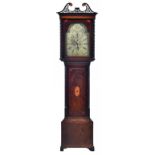 A SCOTTISH MAHOGANY EIGHT DAY LONGCASE CLOCK, JOHN DOBBIE, CALTON, GLASGOW, C1780 the engraved and