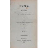 [AUSTEN (JANE)] EMMA A NOVEL IN THREE VOLUMES BY THE AUTHOR OF "PRIDE AND PREJUDICE" ETC ETC, 1816