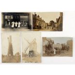 A COLLECTION OF POSTCARDS OF EAST MIDLANDS INTEREST, C1905-1920S real photographic including Hoton