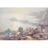 •†GEORGE AYLING (1887-1960) THE PIER signed, watercolour, 37 x 54cm ++In the same fine fresh