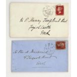 SCOTTISH POSTAL HISTORY. TWENTY ONE COVERS AND LETTERS ADDRESSED TO SIR P MURRAY THREIPLAND OF