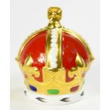 A ROYAL CROWN DERBY PAPERWEIGHT, QUEEN MOTHER'S 100TH BIRTHDAY CROWN FOR GOVIERS OF SIDMOUTH,