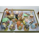 A COLLECTION OF ROYAL ALBERT BEATRIX POTTER FIGURES TOM KITTEN, MRS TIGGYWINGKLE TAKES TEA, THE