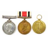 WORLD WAR ONE PAIR, BRITISH WAR MEDAL AND VICTORY MEDAL, 5744 CPL J R WALLACE SEAFORTH AND SPECIAL