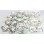 AN EXTENSIVE MINTON BONE CHINA HADDON HALL PATTERN DINNER SERVICE