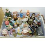 A COLLECTION OF ROYAL DOULTON AND BESWICK BEATRIX POTTER FIGURES, PETER IN BED, MR DRAKE PUDDLEDUCK,
