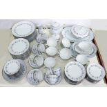 AN EXTENSIVE NORITAKI BONE CHINA ARROYO PATTERN DINNER SERVICE, C1970