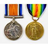 WOLRD WAR ONE, PAIR, BRITISH WAR MEDAL AND VICTORY MEDAL, 75164 PTE G A CLARKSON RAMC WITH