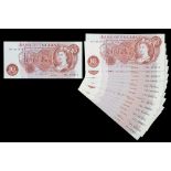 BANK OF ENGLAND BANK NOTES, TEN SHILLINGS HOLLOM 59L, UNC (15)