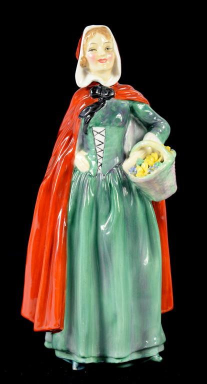 A ROYAL DOULTON BONE CHINA FIGURE OF JEAN, 20CM H, PRINTED MARK AND TITLE, PAINTED HN2032