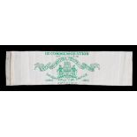 A RARE NOTTINGHAM CORPORATION WOVEN SILK COMMEMORATIVE ARMBAND - ENTRY OF BRITISH TROOPS INTO