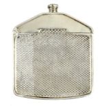 A CONTINENTAL SILVER NOVELTY VESTA CASE IN THE FORM OF A MOTOR CAR RADIATOR 5cm h, import marked