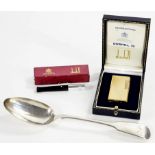 AN ALFRED DUNHILL GOLD PLATED CIGARETTE LIGHTER, C1968 6cm h, maker's case with instructions, a