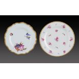 A BARR, FLIGHT & BARR WORCESTER PLATE, C1808-13 painted probably by William Billingsley with