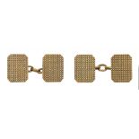 A PAIR OF 9CT GOLD CUFFLINKS, 5.5G