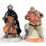 A ROYAL DOULTON FIGURE OF THE MASK SELLER, 20 CMH, PRINTED MARKS, HN 2103 AND TWO ROYAL DOULTON