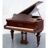 A JOHN BRINSMEAD & SONS 6FT MAHOGANY GRND PIANO, MODEL S35, SERIAL NO 51130