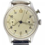 A BRITISH MILITARY ISSUE STAINLESS STEEL WRISTWATCH, CASE BACK MARKED H.S. [BROAD ARROW] 9/279