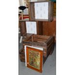 RUSTIC STORAGE UNITS AND 2 PRINTS