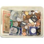 MISCELLANEOUS UNITED KINGDOM AND FOREIGN COINS AND BANKNOTES