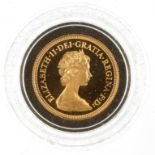 GOLD COIN. PROOF SOVEREIGN 1979, BOXED AS ISSUED