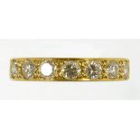 A DIAMOND RING, IN 18CT GOLD, SHEFFIELD 1978, 3.9G