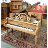 A 5FT 5" GRAND PIANO BY JOHN STROHMENGER & SONS