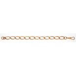 A 9CT GOLD BRACELET, LINKS INDIVIDUALLY MARKED, 20.3G