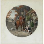 E. G. HESTER AFTER W. J. SHAYER, HUNTING SCENES, A SET OF FIVE, AQUATINTS ON WOVE, BY A.