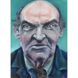 STOX, PORTRAIT, SIGNED (STOX) AND DATED '84, OIL ON CANVAS, 141 X 99CM, UNFRAMED