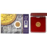 GOLD COINS. HALF SOVEREIGN 1911 AND 2000