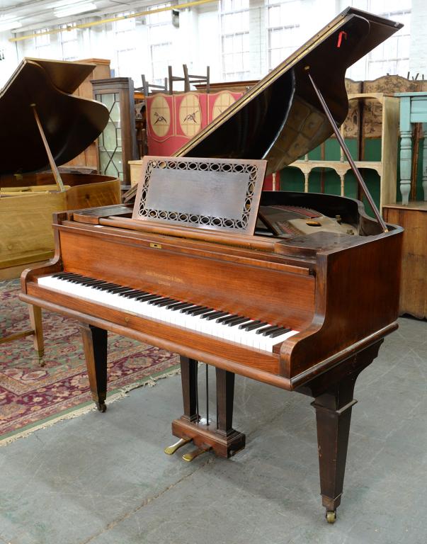 A ROSEWOOD 5FT GRAND PIANO BY JOHN BROADWOOD & SONS