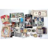 ELVIS PRESLEY. AN EXTENSIVE COLLECTION OF MEMORABILIA, TO INCLUDE ELVIS ANNUALS, DOLLS, CARDS, EARLY