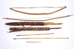 Two African tribal bows,