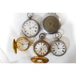 Two silver cased pocket watches, the dials marked 'Kays Challenge', the other numbered '35251',
