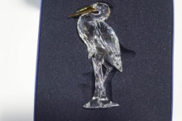 A Swarovski Crystal figure of a heron, 15cm high,