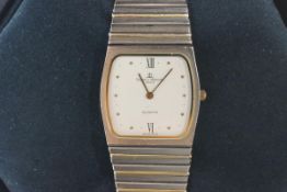 Baume & Mercier, Geneve, a midsize stainless steel quartz two colour bracelet watch,