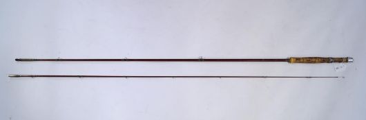 A Pezon and Michell Paris two piece Fly rod in maker's bag