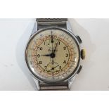 Brietling, Chronograph, manual wind gentleman's wrist watch,