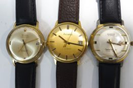 Three gentleman's vintage wristwatches, consisting of an Aristo Auto 25 jewels, a Hudson 21 jewels,
