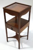 An Edwardian mahogany washstand, converted to a bijouterie cabinet,