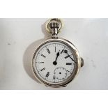 Anonymous, a quarter repeating open faced pocket watch, Swiss import marks, stamped 0900, 5.