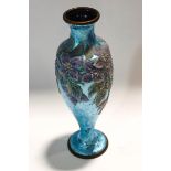 A 20th century Limoges enamel vase,