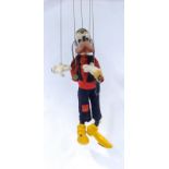 A large shop display Pelham puppet of Walt Disney's Goofy, with label,