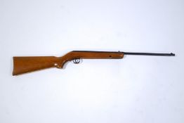 An air rifle with snap barrel,