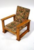 A 1950's child's reclining chair,