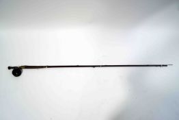 An early 19th century split cane "Tanat" fly rod,